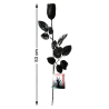 Rosa Negra Decoración 53 cm.