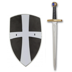 Set Medieval: Espada 50cm y Escudo 30cm PVC Infantil