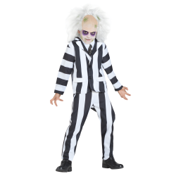 Traje Rayas Anchas Blancas y Negras Infantil