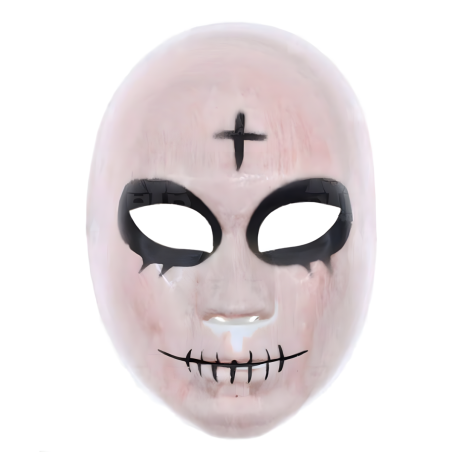 Máscara Muñeca Cruz Blanca