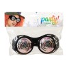 GAFAS CARNAVAL ESPIRALES NEGRO ADULTO