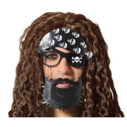 GAFAS CARNAVAL PIRATA CALAVERAS BARBA HOMBRE ADULTO