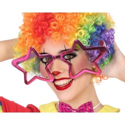 GAFAS ESTRELLAS FUCSIA XXL MUJER ADULTO