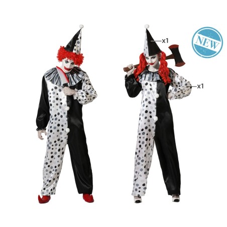 DISFRAZ PAYASO GRIS UNISEX...