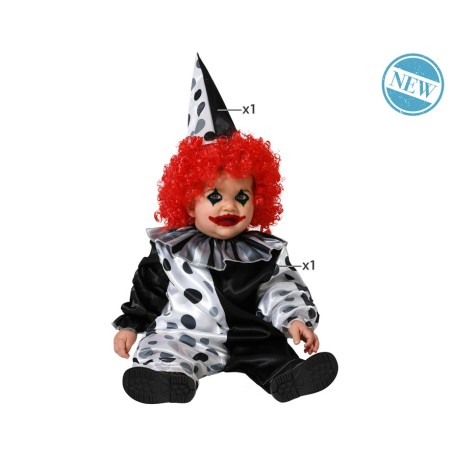 DISFRAZ PAYASO GRIS NIÑO BEBÉ