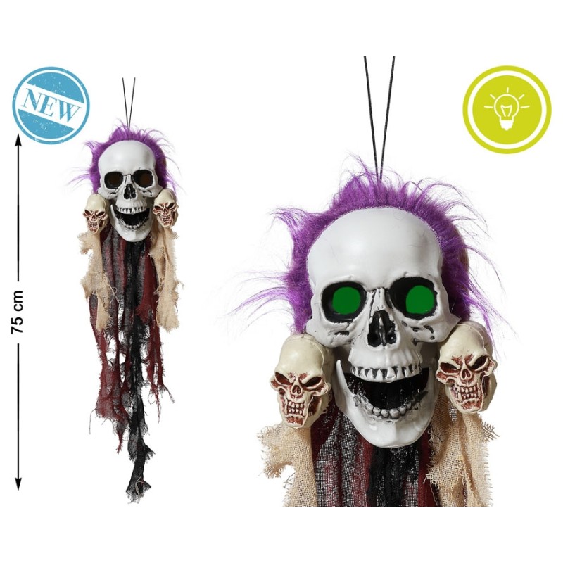 ACCESORIO DECORACIÓN HALLOWEEN ESQUELETO PIRATA COLGANTE