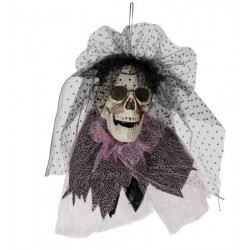 CALAVERA CON LAZO Y VELO