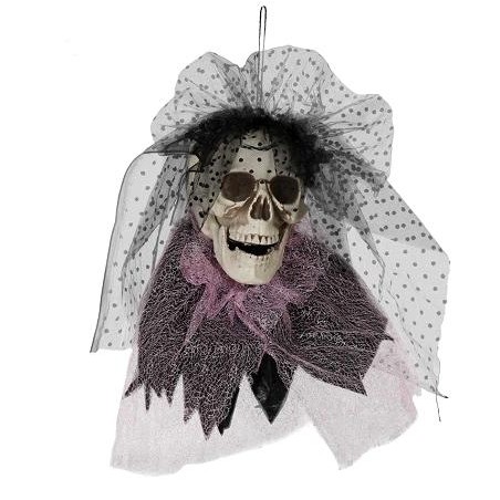 CALAVERA CON LAZO Y VELO