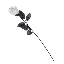 Flor Blanca con Sangre 53cm