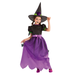 Disfraz de Bruja Glitter para niña