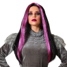 Peluca Vampiresa Negra Violeta 60cm