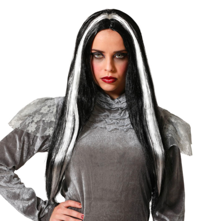 Peluca Melena Negra con...