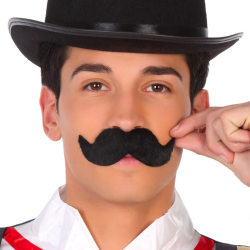 Bigote Ancho Negro Adulto