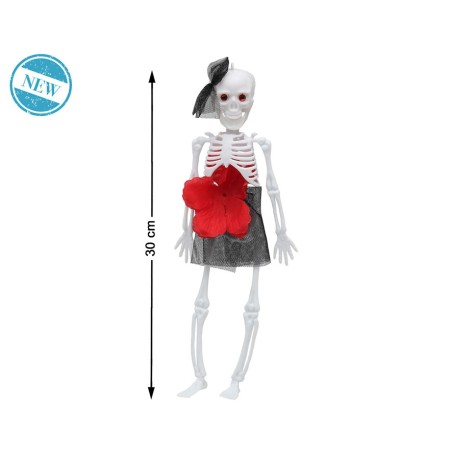 ACCESORIO DECORACIÓN ESQUELETO COLGANTE CATRINA