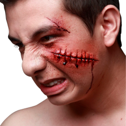 Cicatriz Herida Zombie Látex