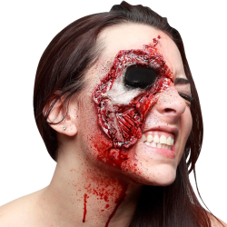 Cicatriz Zombie Ojo Látex Adulto