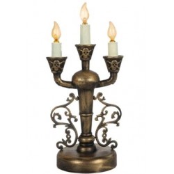 CANDELABRO CON LUZ 16X12X32CM.