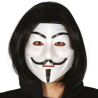 Máscara Indignado Blanco PVC