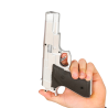 Pistola Plateada 24 cm.
