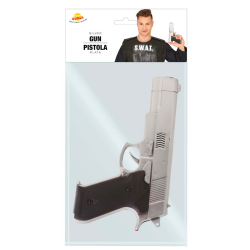 Pistola Plateada 24 cm.