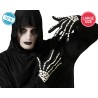 GUANTES ESQUELETOS HALLOWEEN NEGRO ADULTO TALLA GRANDE