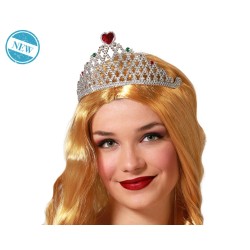 TIARA PRINCESA FANTASÍA PLATEADO MUJER ADULTO