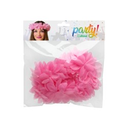 CORONA FLORES FANTASÍA ROSA MUJER ADULTO