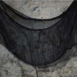 Tela Negra Decoración Halloween 76x228cm