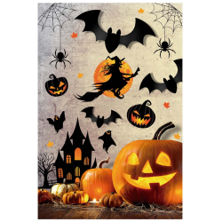 Stickers Adhesivos Pared Siluetas Halloween