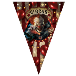 Banderines Papel Circus Halloween 20x30cm