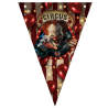 Banderines Papel Circus Halloween 20x30cm
