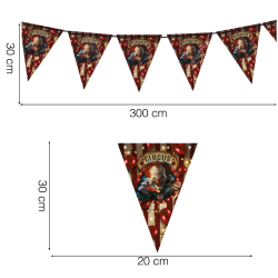 Banderines Papel Circus Halloween 20x30cm
