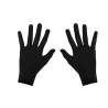 Guantes Negros Cortos 20cm. Adulto