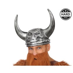 CASCO VIKINGO HISTORIA PLATEADO HOMBRE ADULTO