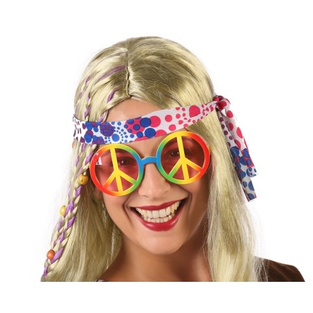 GAFAS HIPPIE MULTICOLOR UNISEX ADULTO