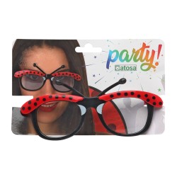 GAFAS MARIQUITA ROJO NEGRO MUJER ADULTO