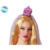 DIADEMA CORONA FANTASÍA ROSA MUJER ADULTO