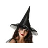 SOMBRERO DE BRUJA NEGRO VELO