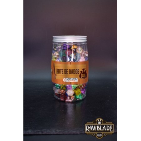 BOTE DADOS RAWBLAD D4 D6 D8 D10 D12 D20 D100 (250)