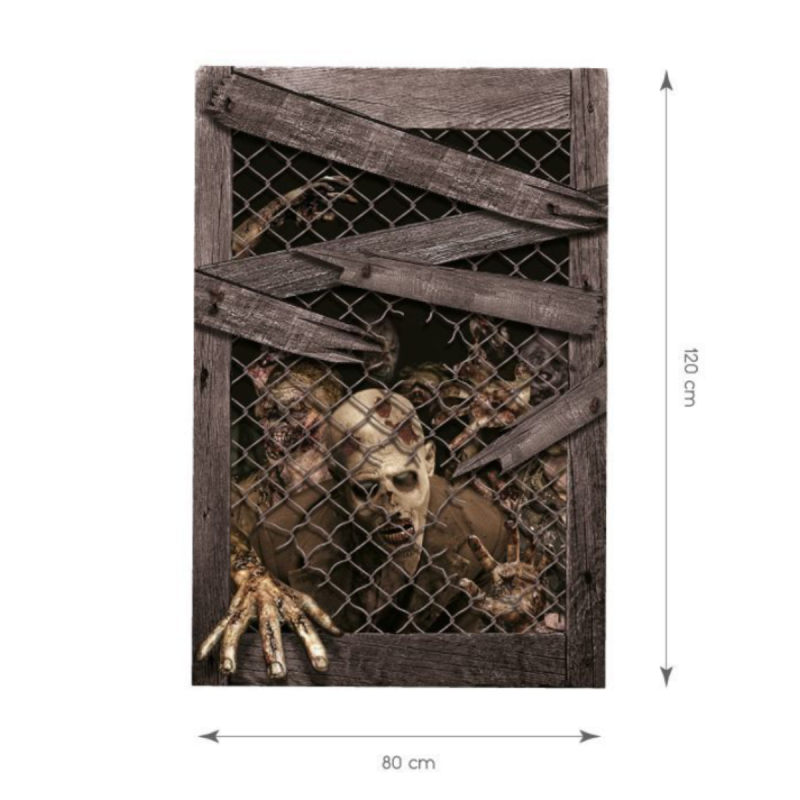 Cortina Zombie 120*80cm Halloween