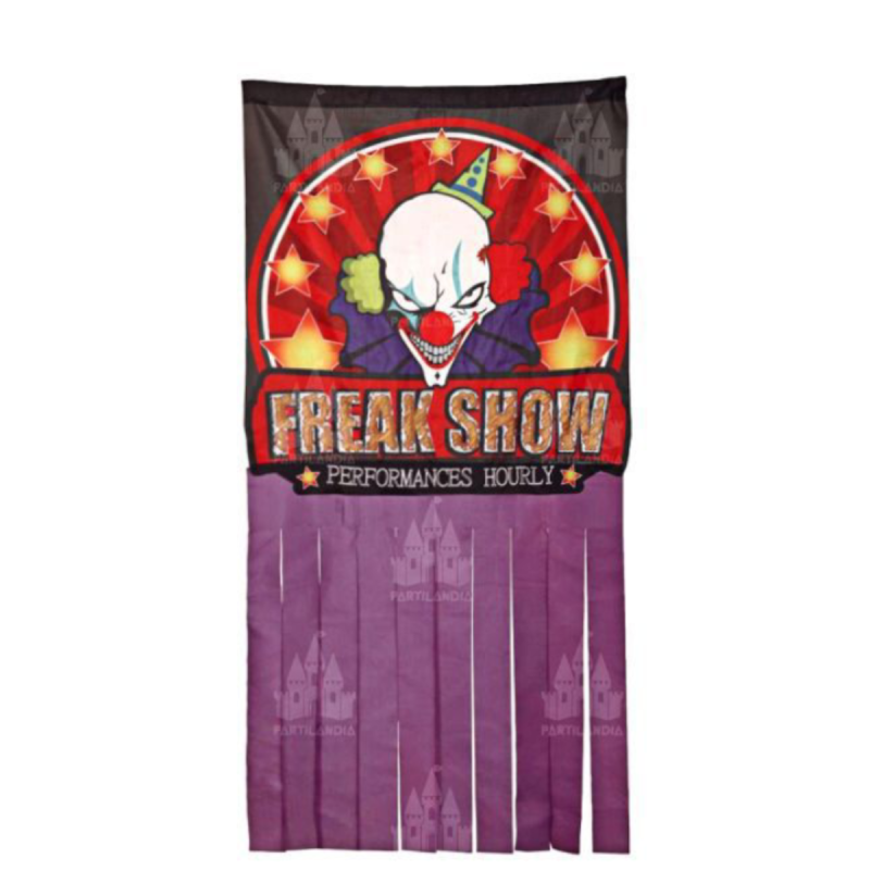 Cortina Payaso Terror 78x158cm