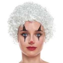 Peluca de Payaso Blanca