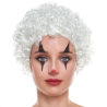Peluca de Payaso Blanca