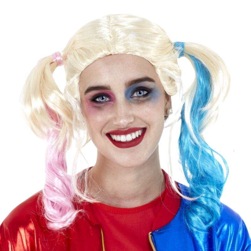 Peluca Jokers Baby con Coletas Adulto