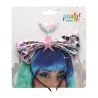Diadema Sirena Pajarita Rosa Mujer Adulto