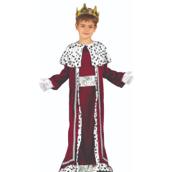 Disfraz Rey Mago Gaspar Granate Infantil