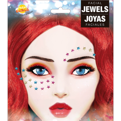 Joyas Faciales Adhesivas Estrellas - Brilla en Cualquier Fiesta
