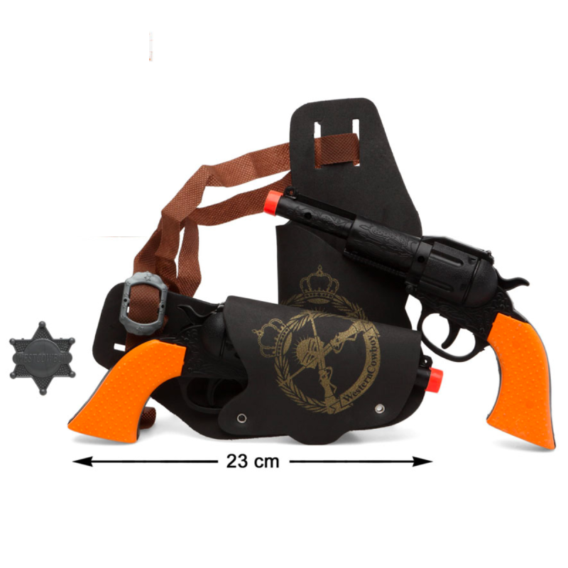 Set de Sheriff Infantil: Pistolas y Cartucheras para Niños - Aventuras del Lejano Oeste