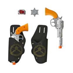 Set de Sheriff Infantil: Pistolas y Cartucheras para Niños - Aventuras del Lejano Oeste