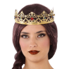 Corona de Reina Dorada: Elegancia Medieval para Adultos